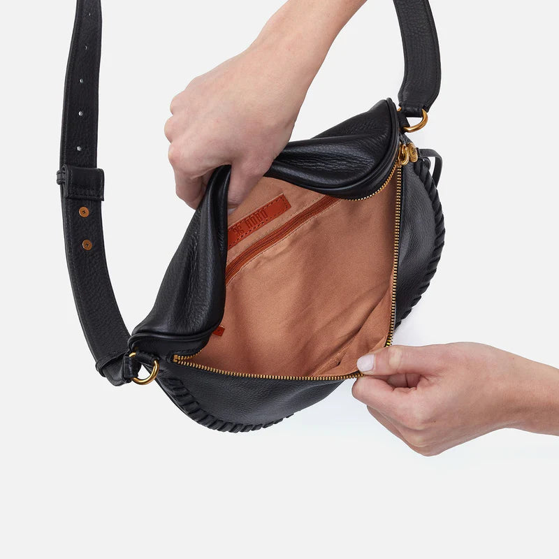 Hobo Juno Belt Bag Black Whipstitch