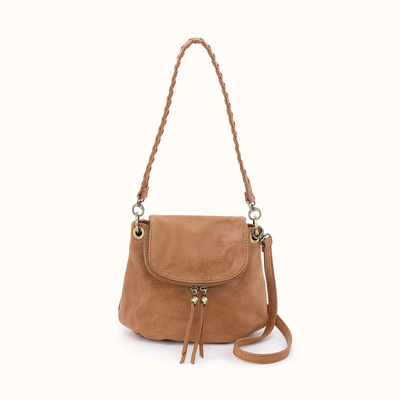 Hobo Fern Zip-Flap Crossbody Whiskey