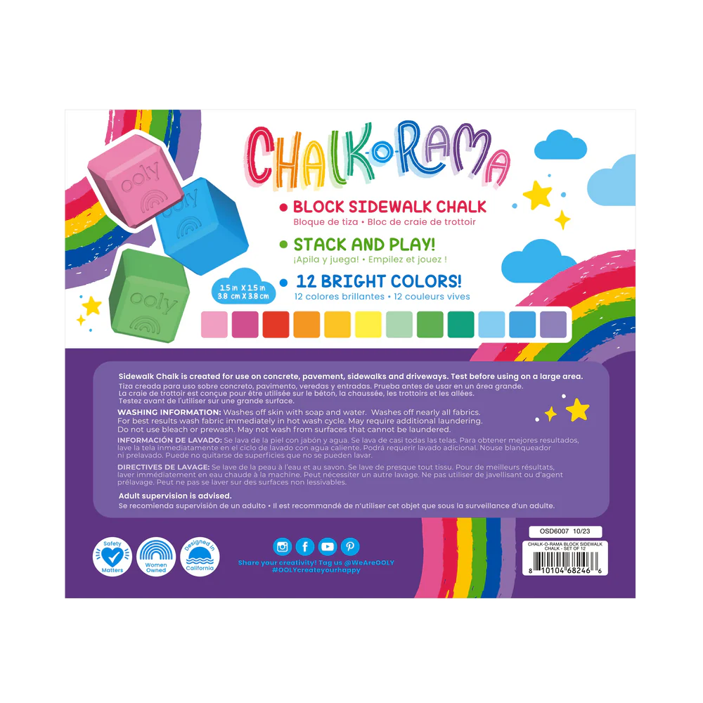 Chalk-O-Rama Block Sidewalk Chalk