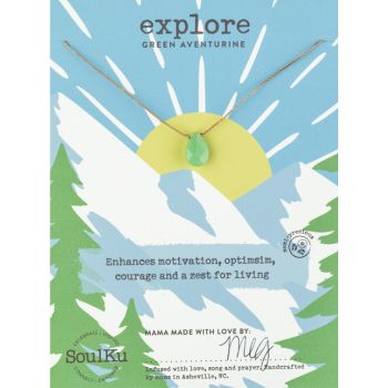 Wild & Wonderful Outdoor Necklace Green Aventurine - Explore