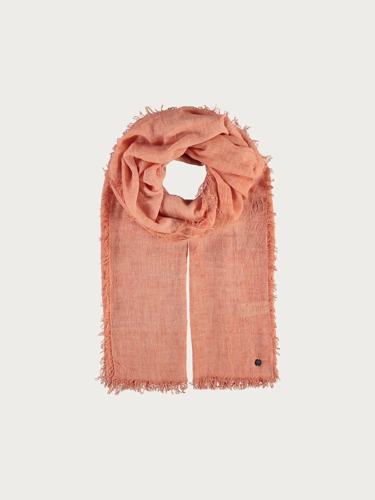 Single-Coloured Stole In Viscose Blend Terra Cotta
