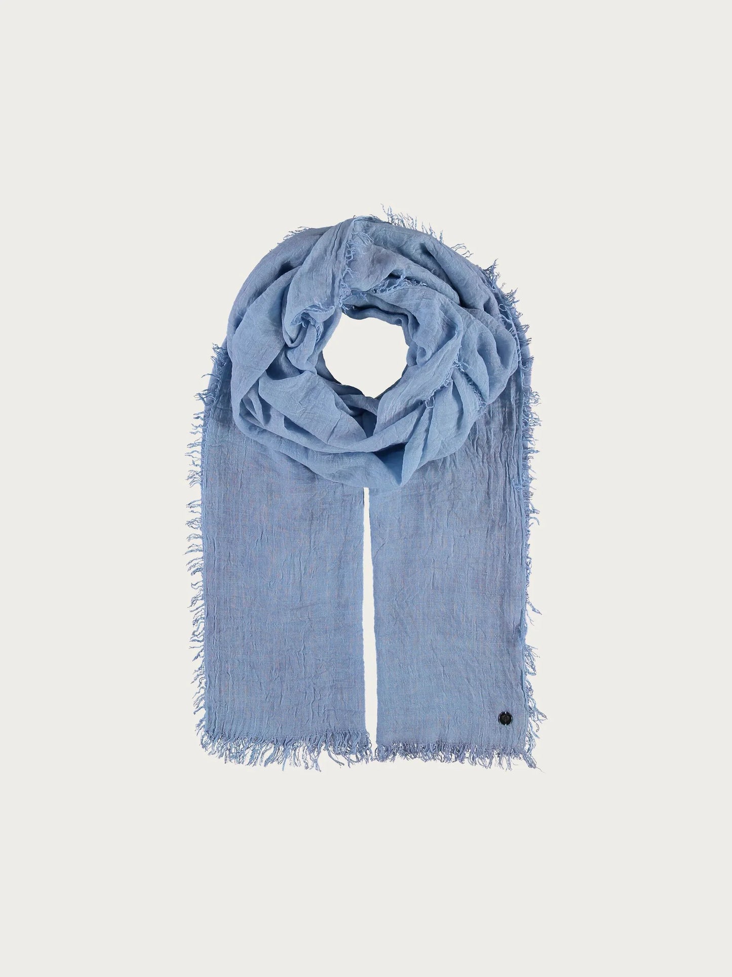 Single-Coloured Stole In Viscose Blend Skipper Blue