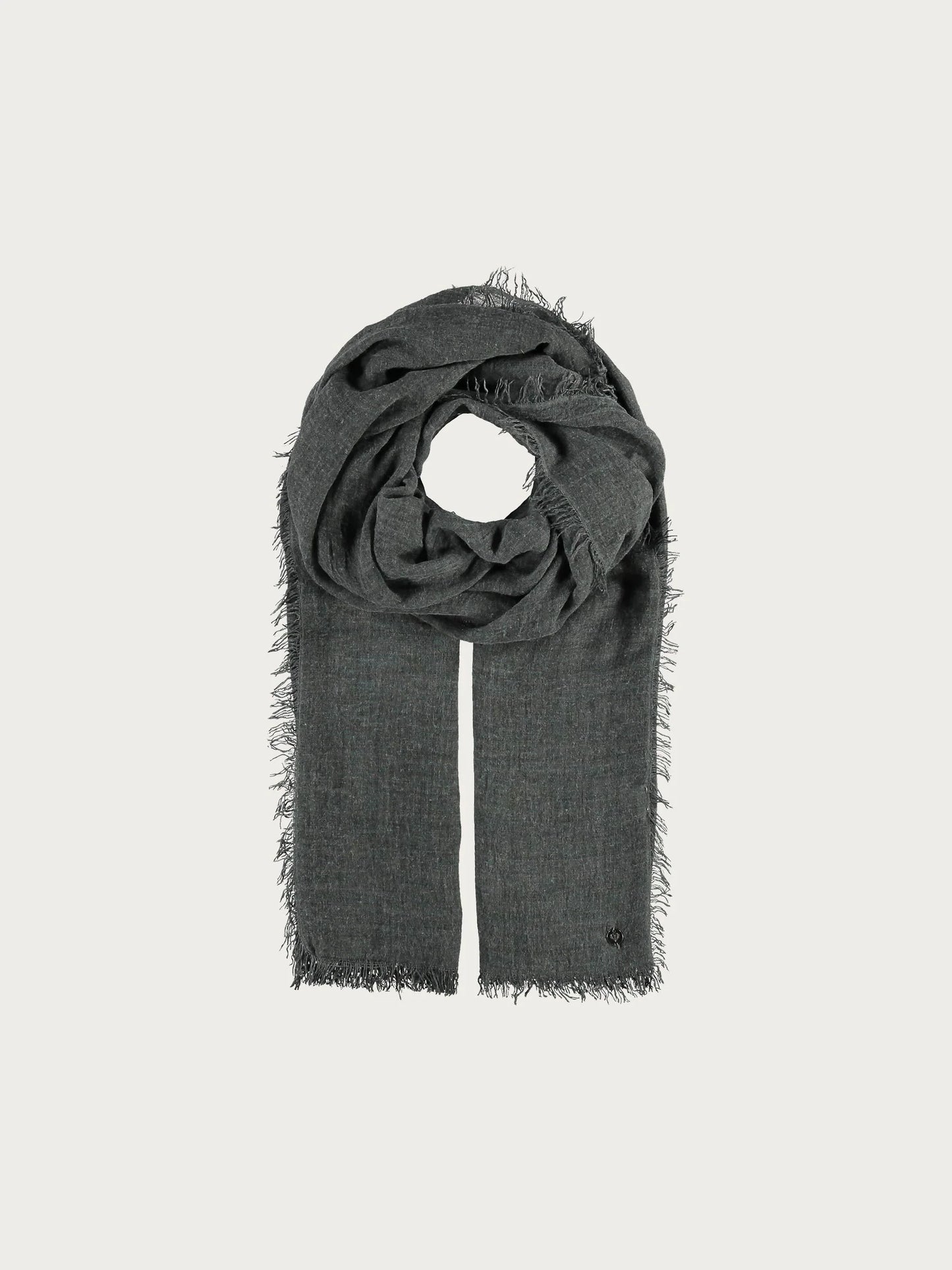 Single-Coloured Stole In Viscose Blend Black