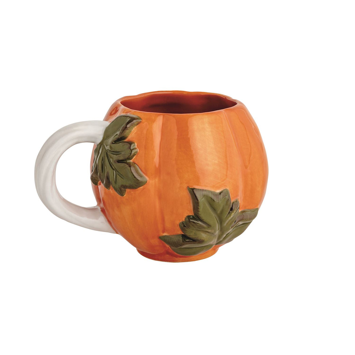 Orange Leaf Gourd Mug