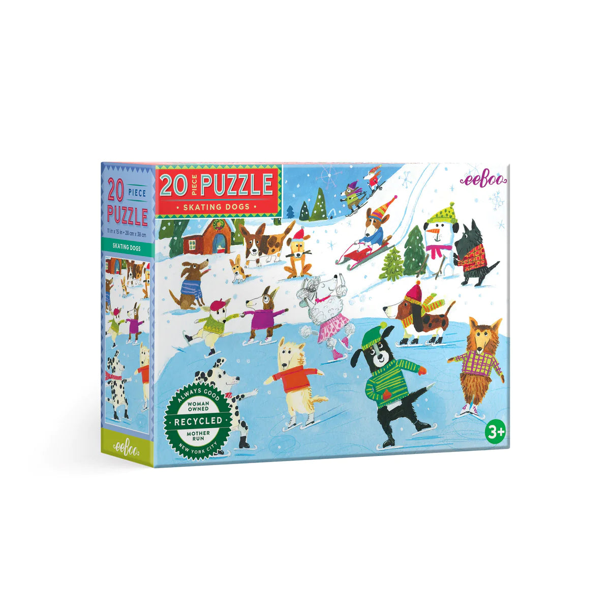 Skating Dogs 20 Piece Puzzle