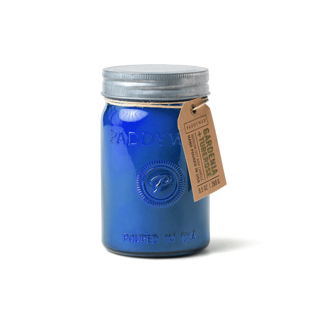 Paddywax Glass Relish Jar Candle, Gardenia & Tuberose