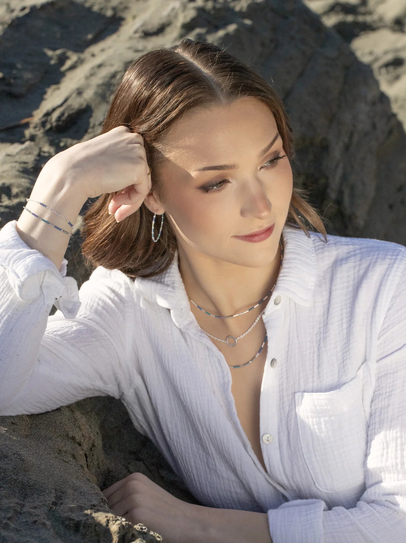 Holly Yashi Sierra Large Hoop Earrings