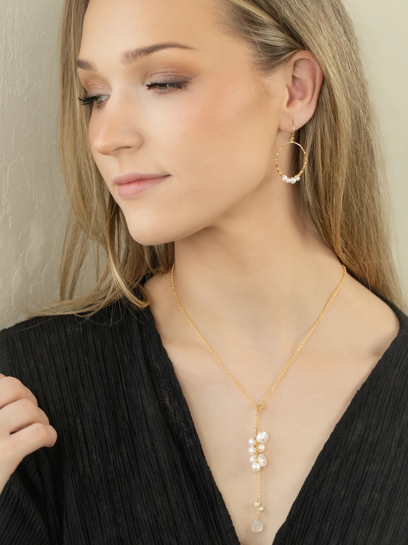 Holly Yashi Rosa Hoop Earrings