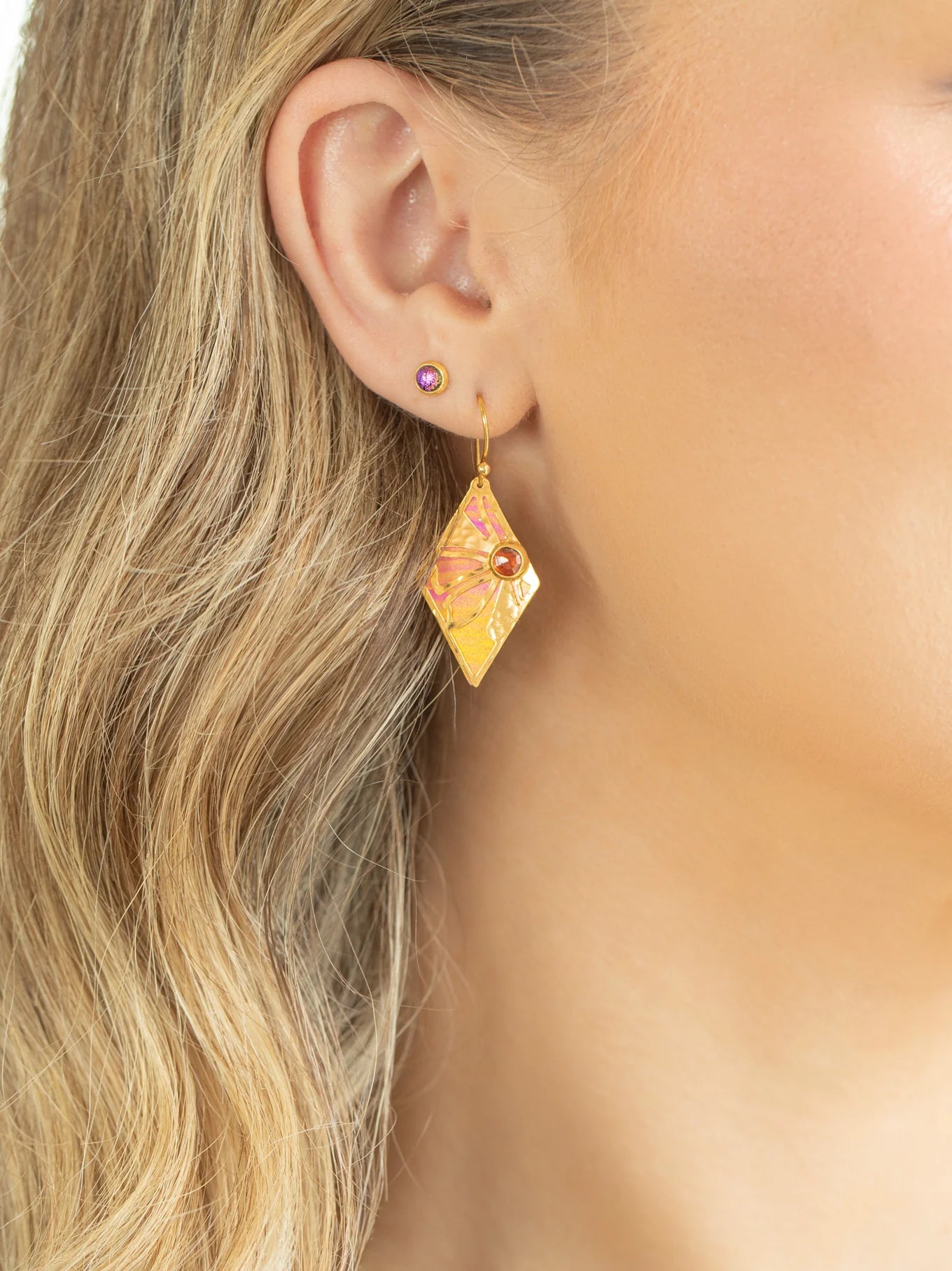 Holly Yashi Drew Earrings Sunset