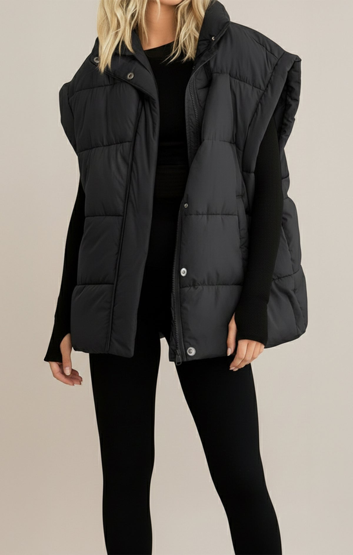 Room 34 Quilted Boxy Vest