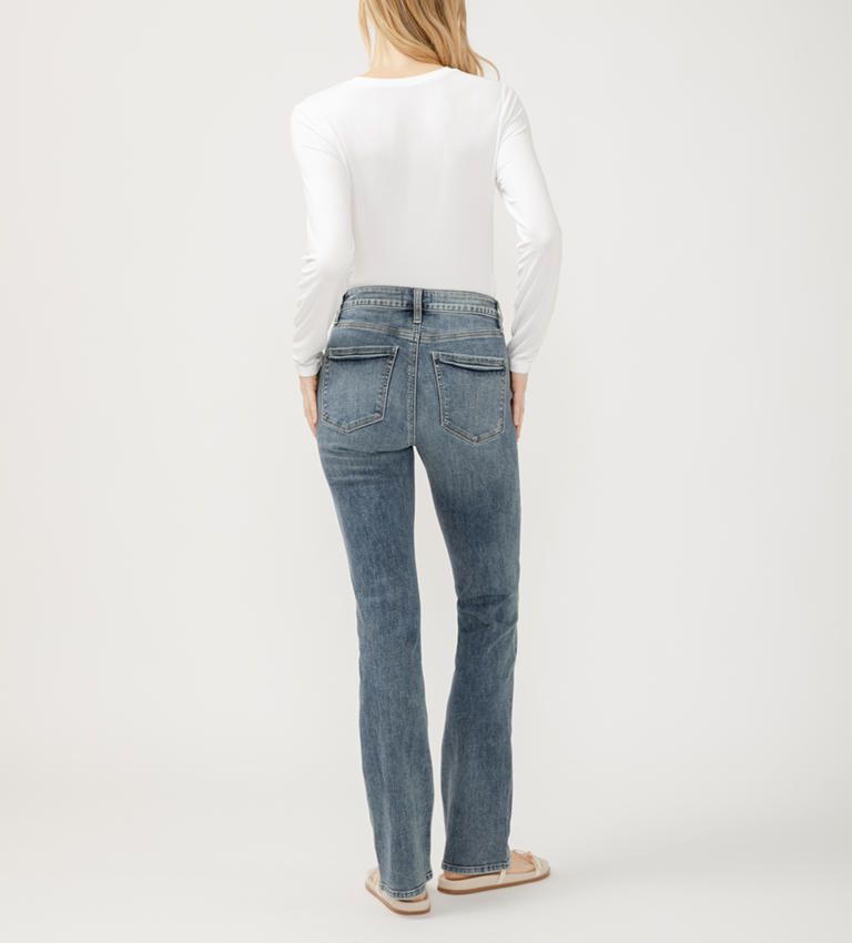 Silver Avery Slim Boot Cut Jeans