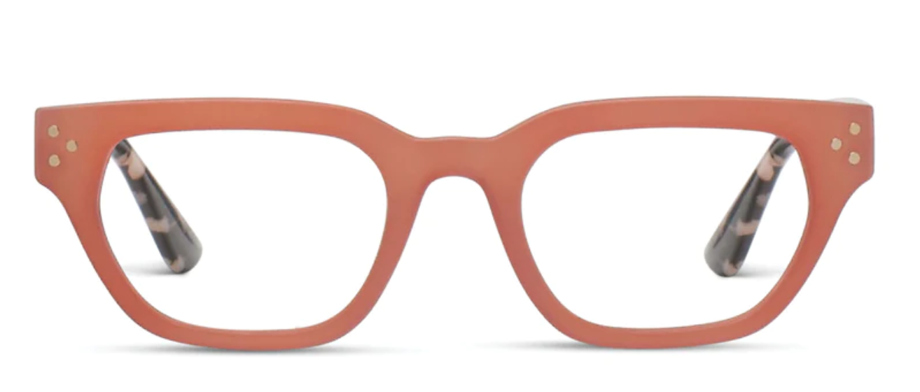 Peepers Flora (Blue Light) Reader Coral/Black