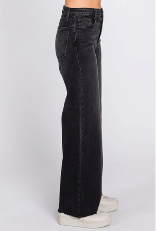 L.T.J. Genoa Wide Leg Chewy Hem Jeans