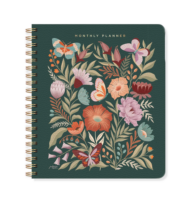 JT Flowers Non-Dated Monthly Planner