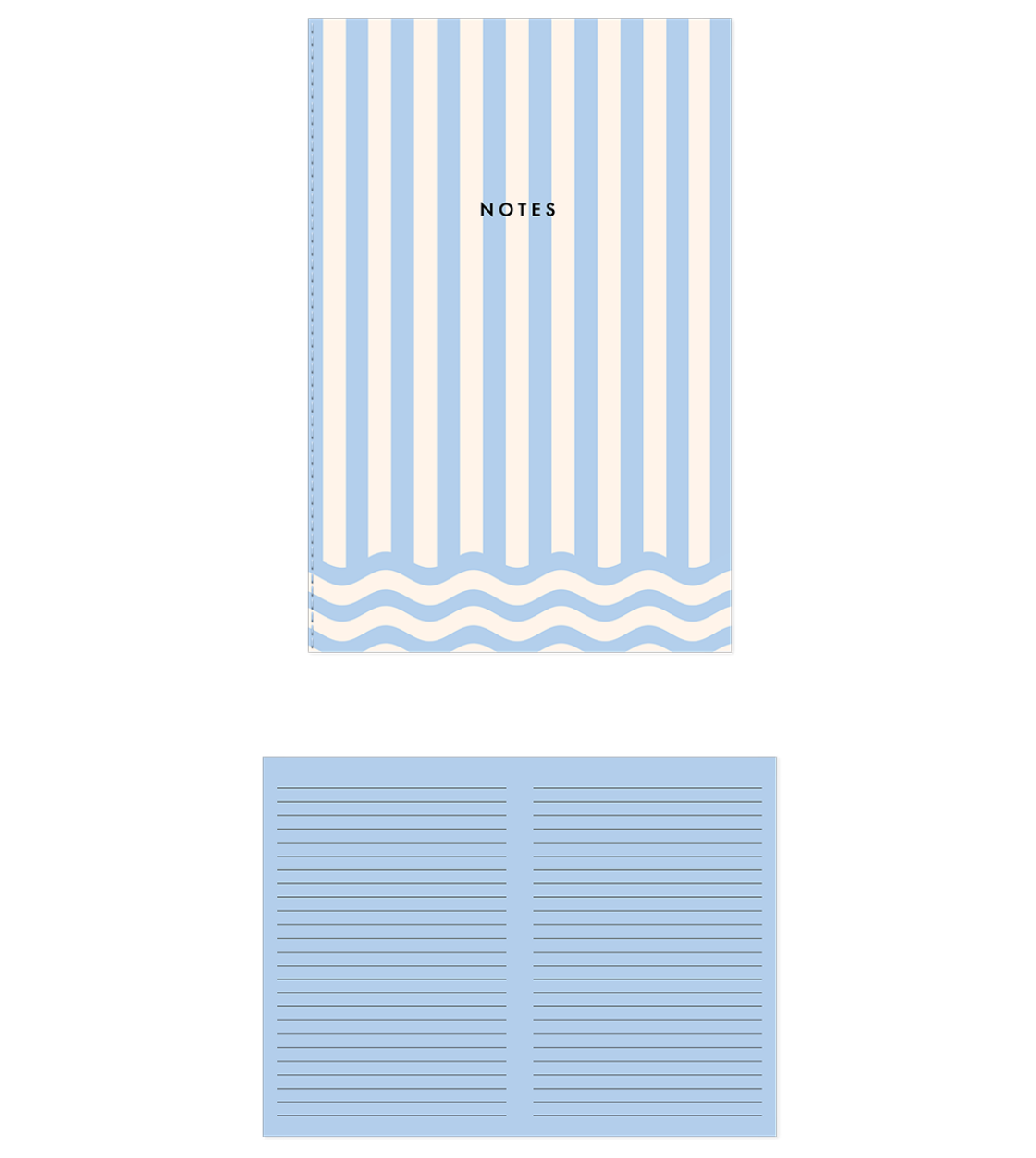 Vintage Borders Flowers Notebook Set