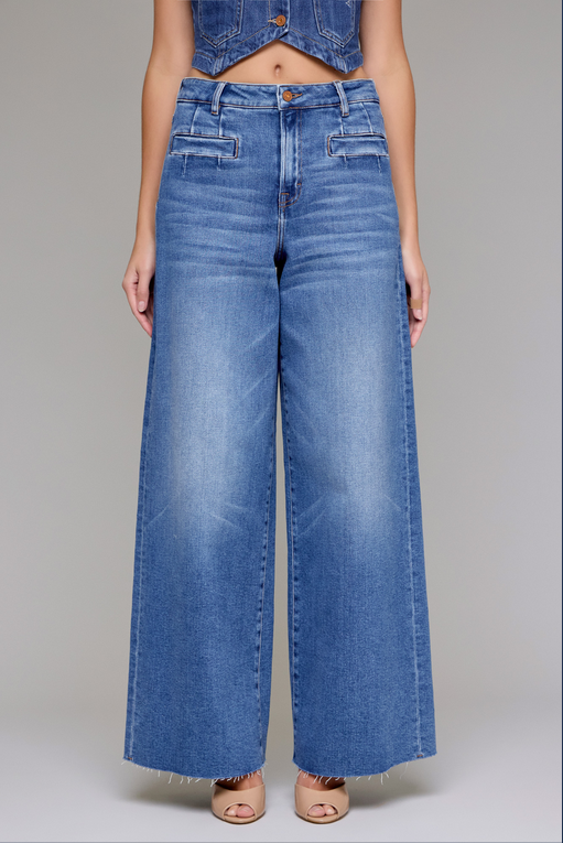 Hidden Nori High Rise Super Wide Leg Jeans
