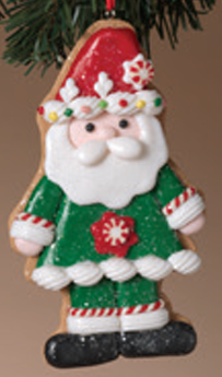 Clay Dough Santa Ornament