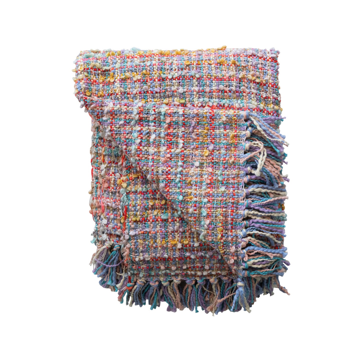 Slub Throw With Fringe