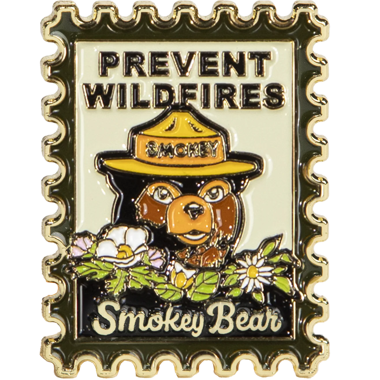Smokey Bear Postage Stamp Pin