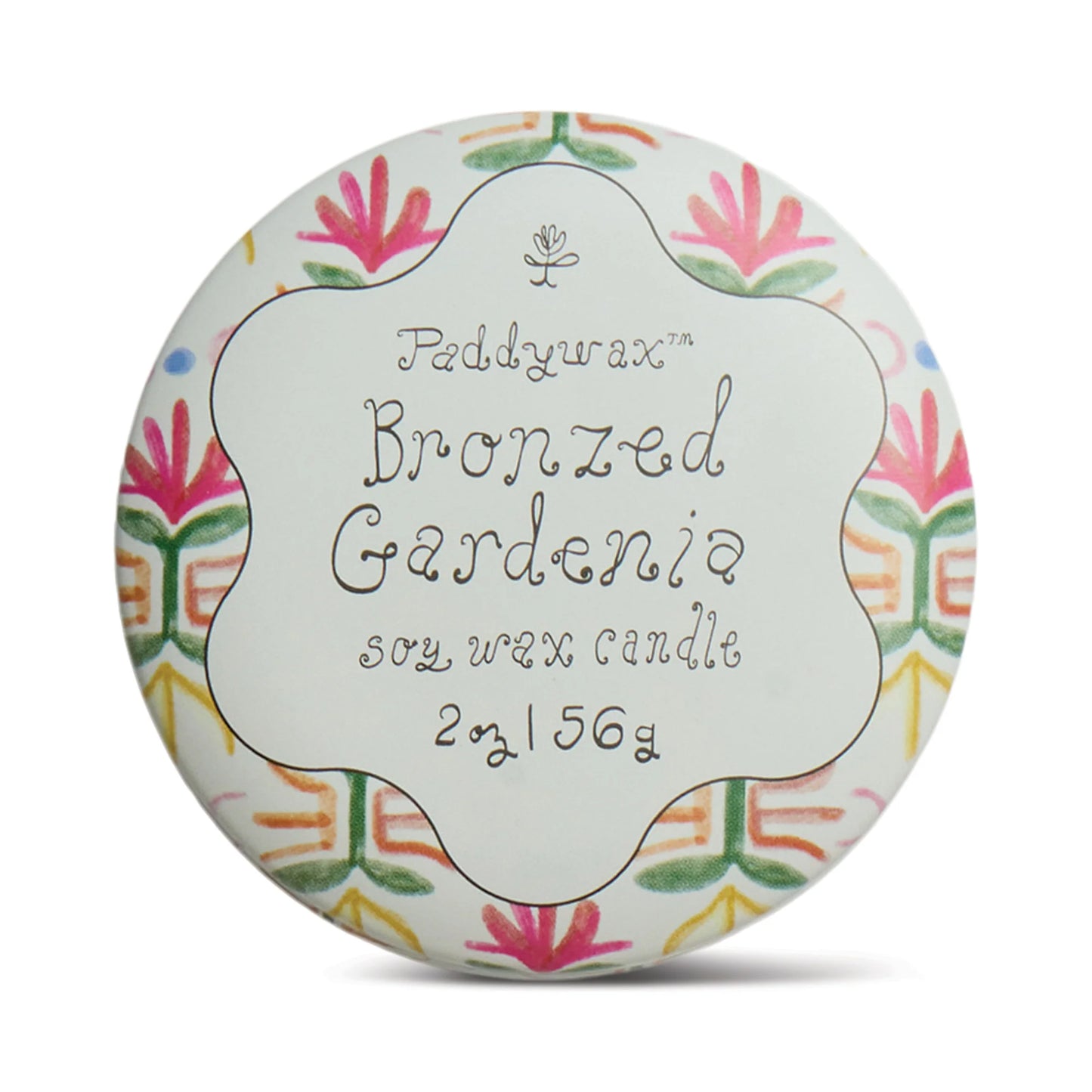 Bronzed Gardenia Tin Candle