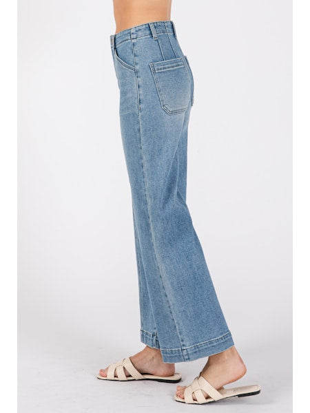 L.T.J. Paola Wide Leg With Seam Lines