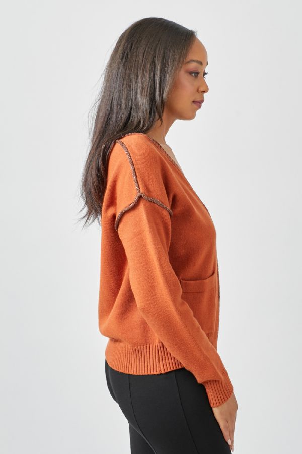 Mystree Cardigan Sweater Pumpkin