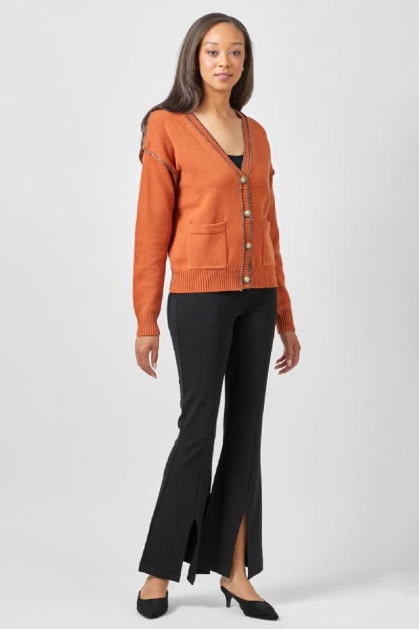 Mystree Cardigan Sweater Pumpkin