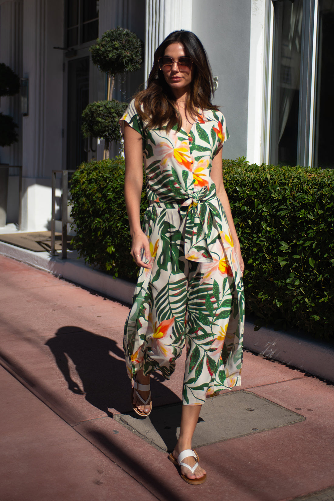 Tribal Wrap Pant With Flat Front
