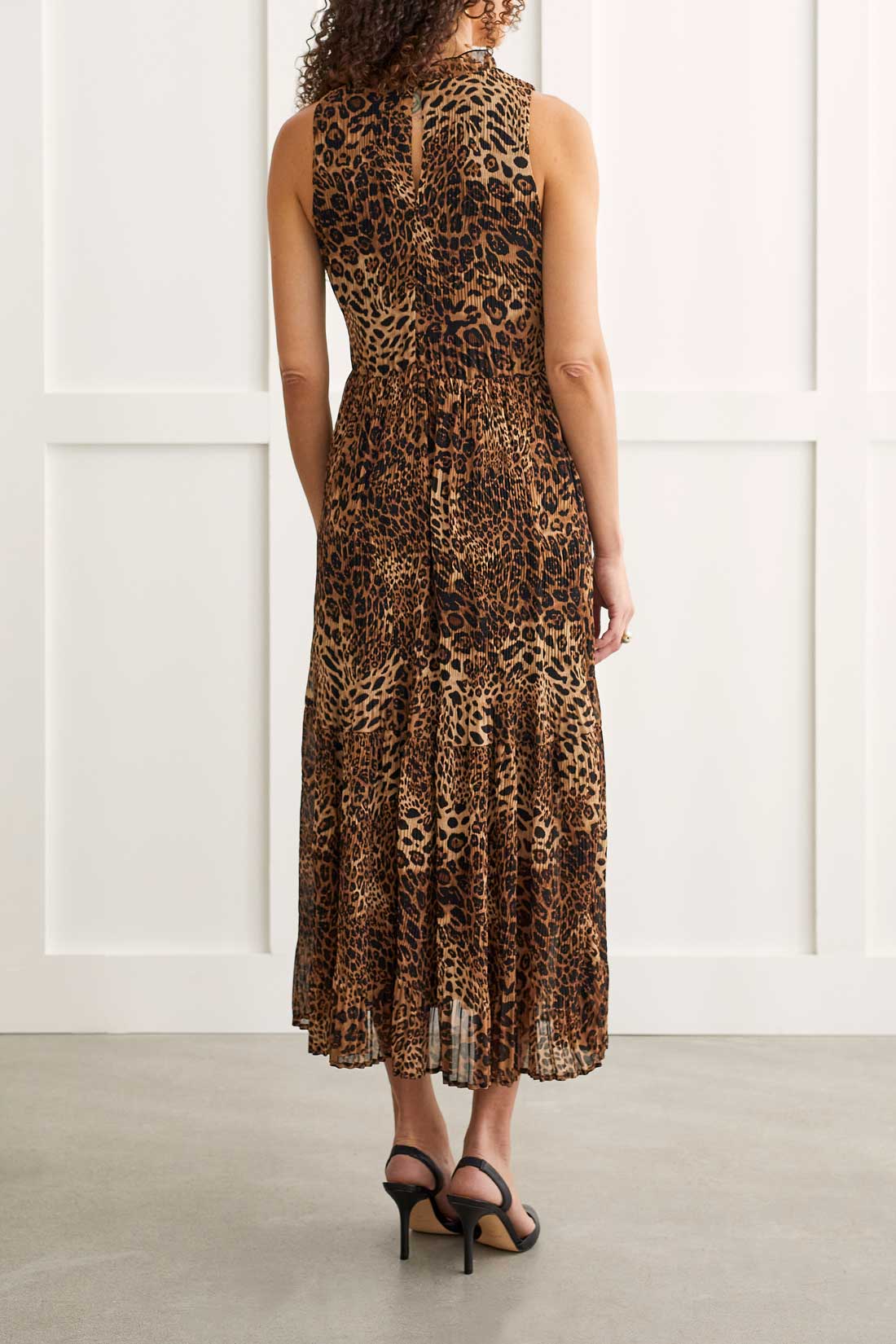 Tribal Lined Halter Maxi Dress