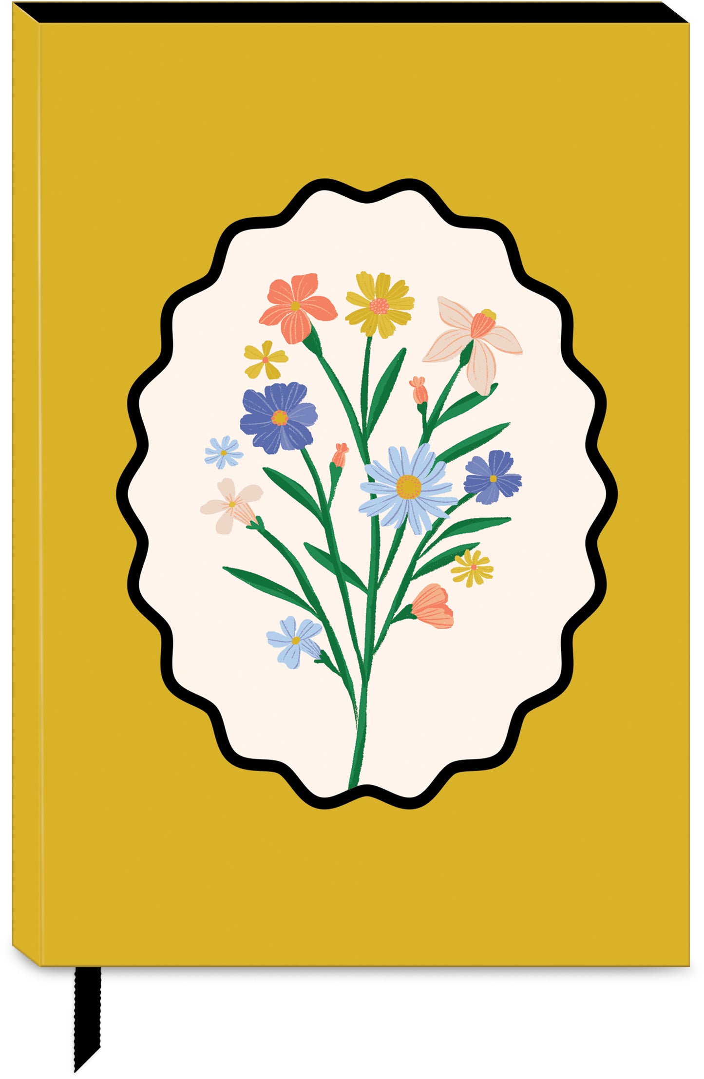 Vintage Borders Flowers Journal