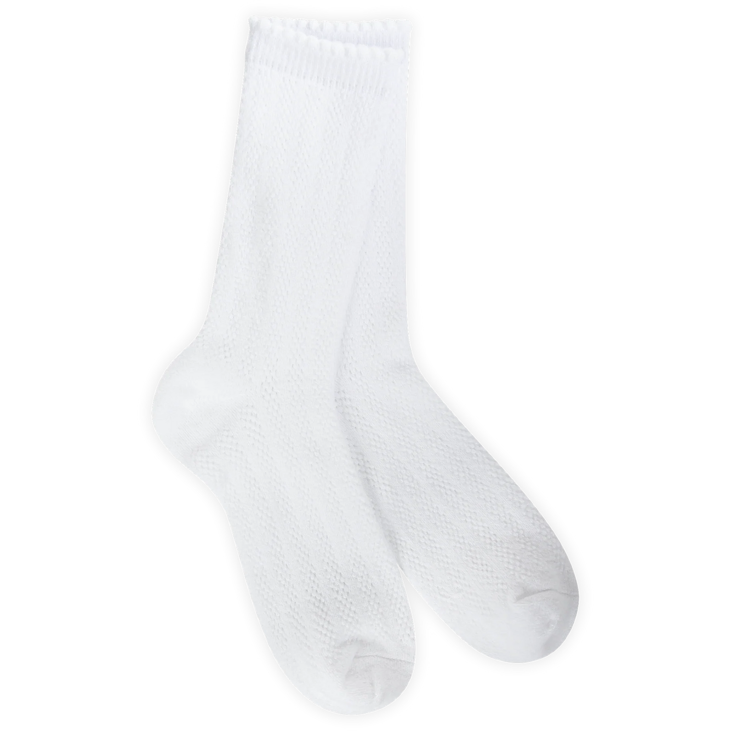 Weekend Pointelle Crew White