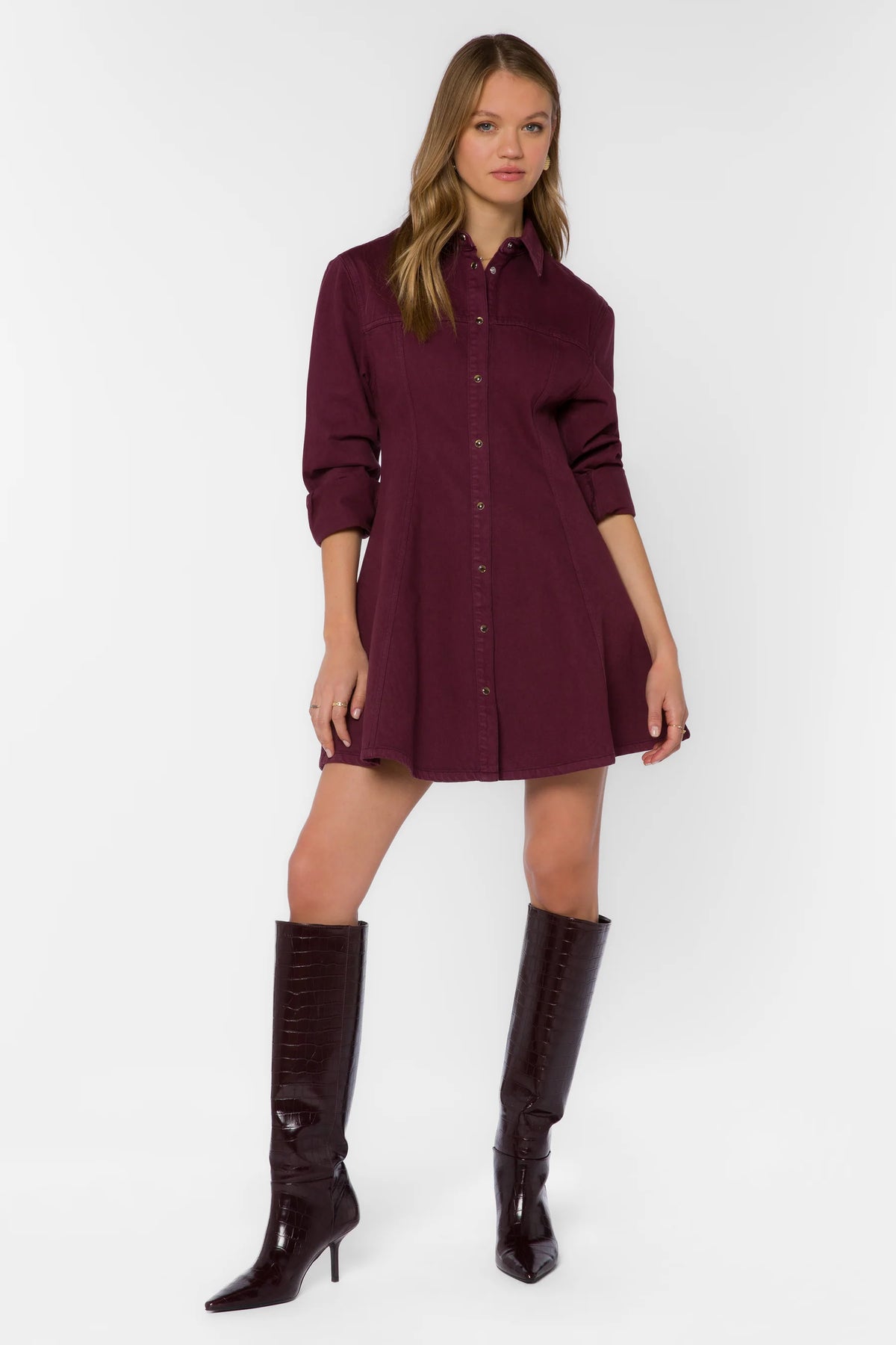 Velvet Heart Zeana Mini Denim Dress