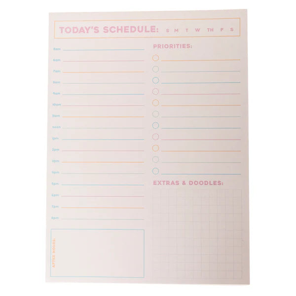 Colorful Cream Set of 3 Notepads