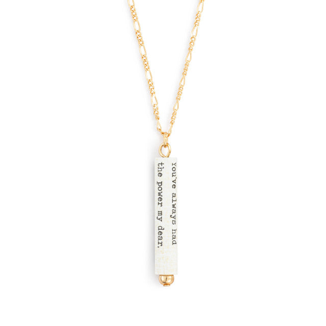 Learn For Yourself Quote Necklace
