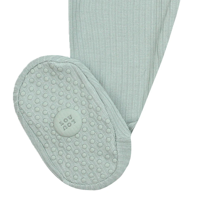 Lou Lou Zipper Footies - Bailey Ribbed