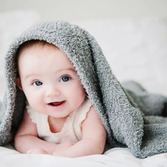 Saranoni Gray Bamboni Receiving Blanket