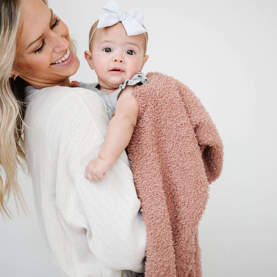 Saranoni French Rose Bamboni Receiving Blanket
