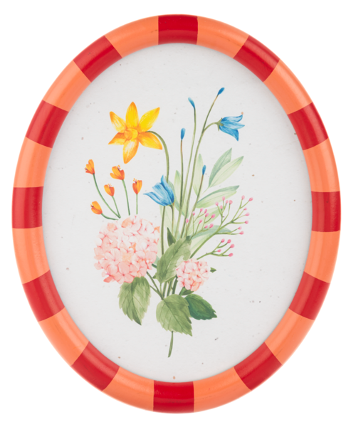 Oval Floral Wall Decor