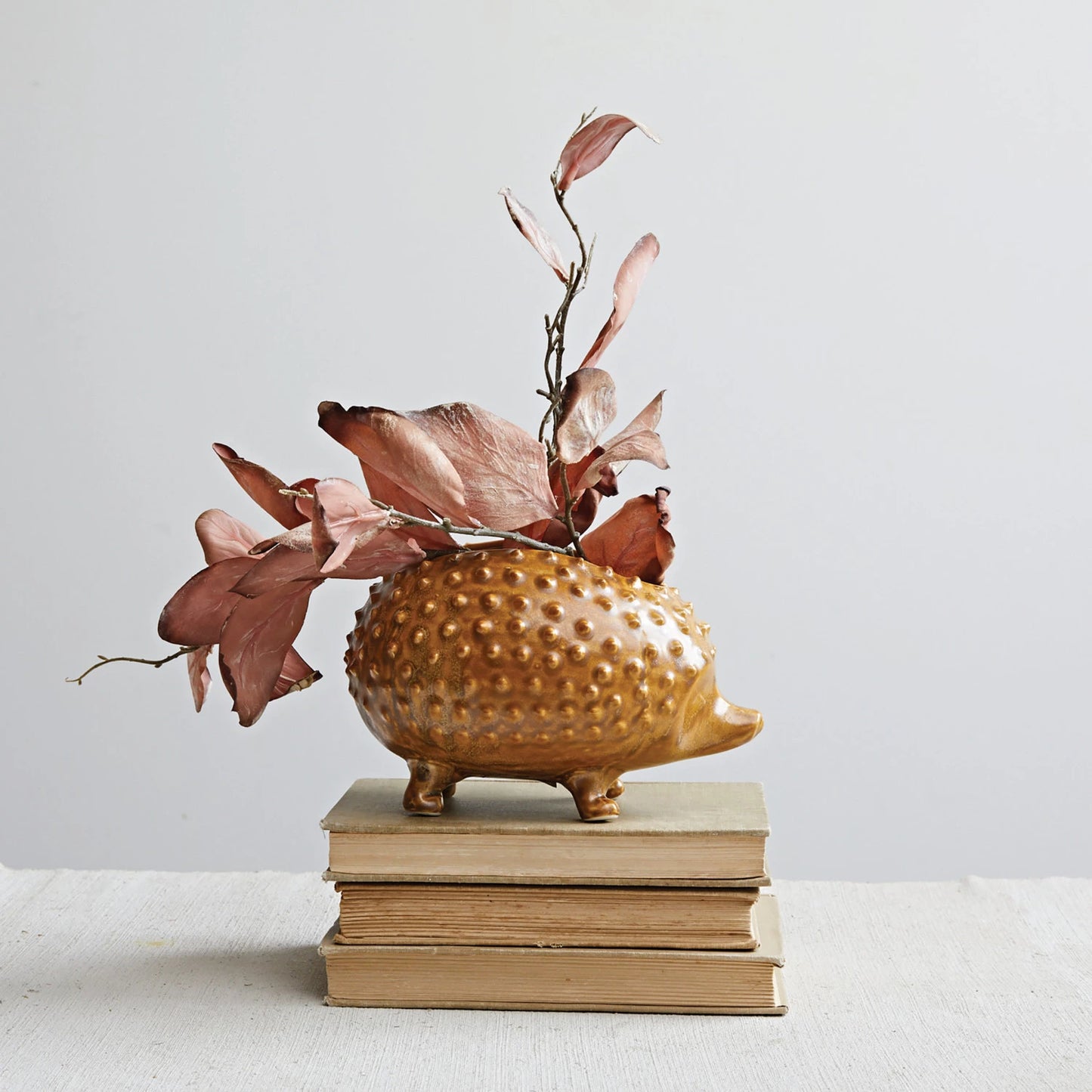 Stoneware Hedgehog Planter