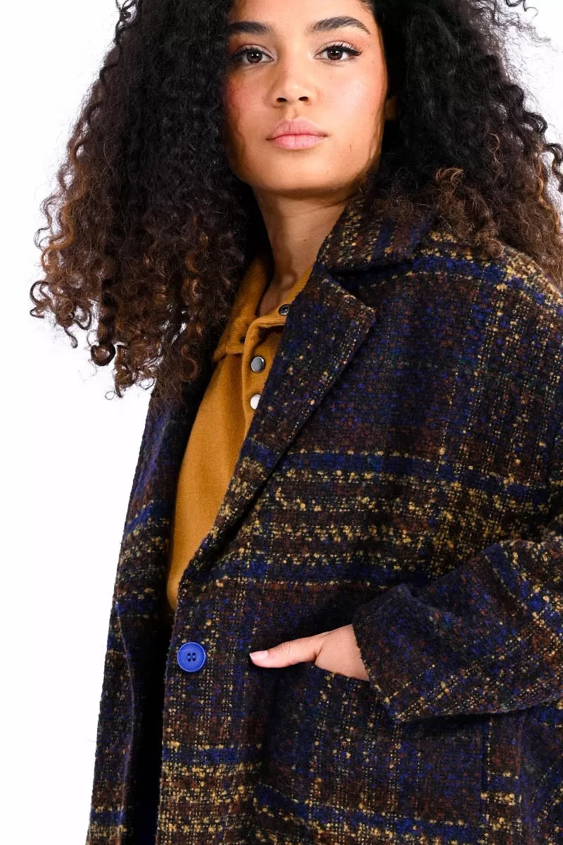 Lili Sidonio Coat With Checks