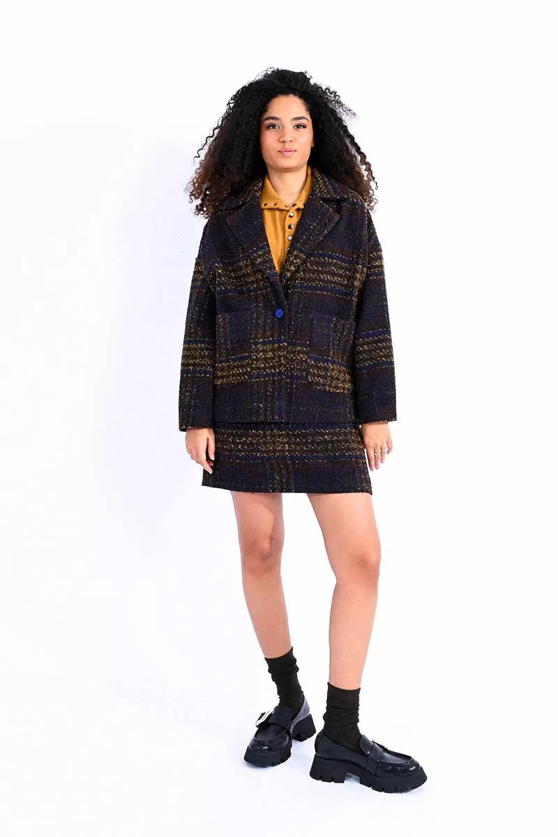 Lili Sidonio Coat With Checks