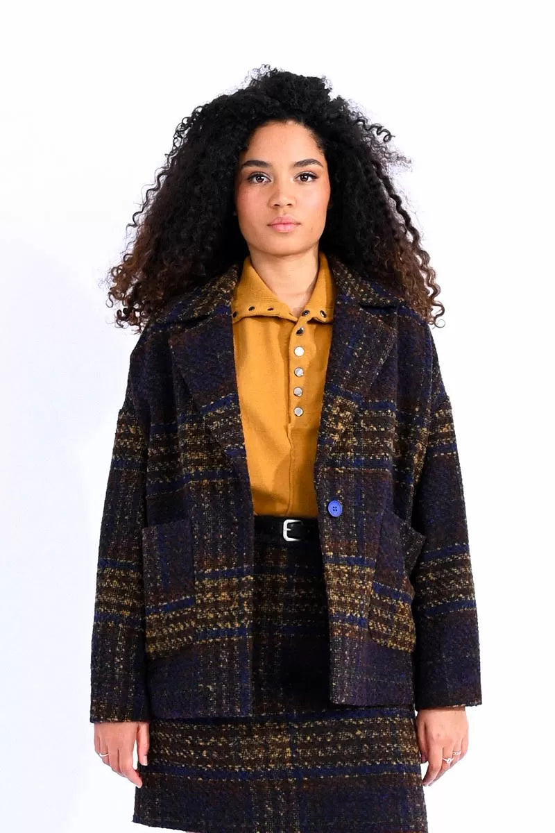 Lili Sidonio Coat With Checks