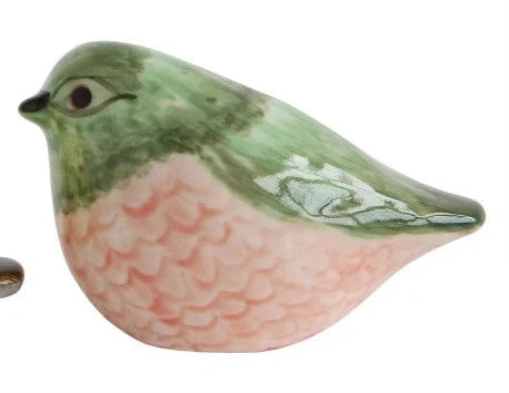 Hand Painted Stoneware Birds
