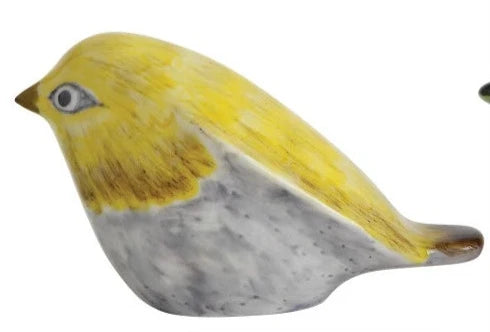 Hand Painted Stoneware Birds