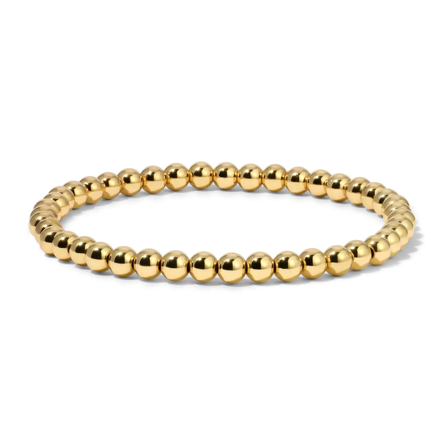 Gold Round Bead Bracelet