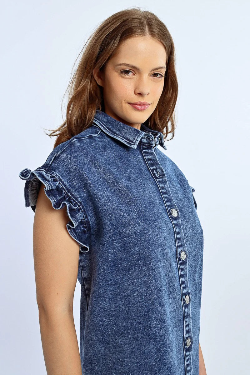 Lili Sidonio Denim Shirt Dress