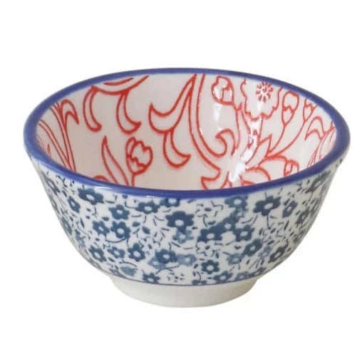 Hand-Stamped Stoneware Pinch Pot