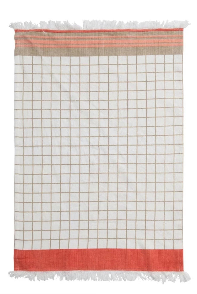 Cotton Tea Towel with Pattern