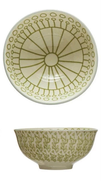 Stoneware Bowl With Pattern