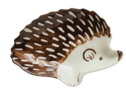 Hand Painted Stoneware Dish Hedgehog